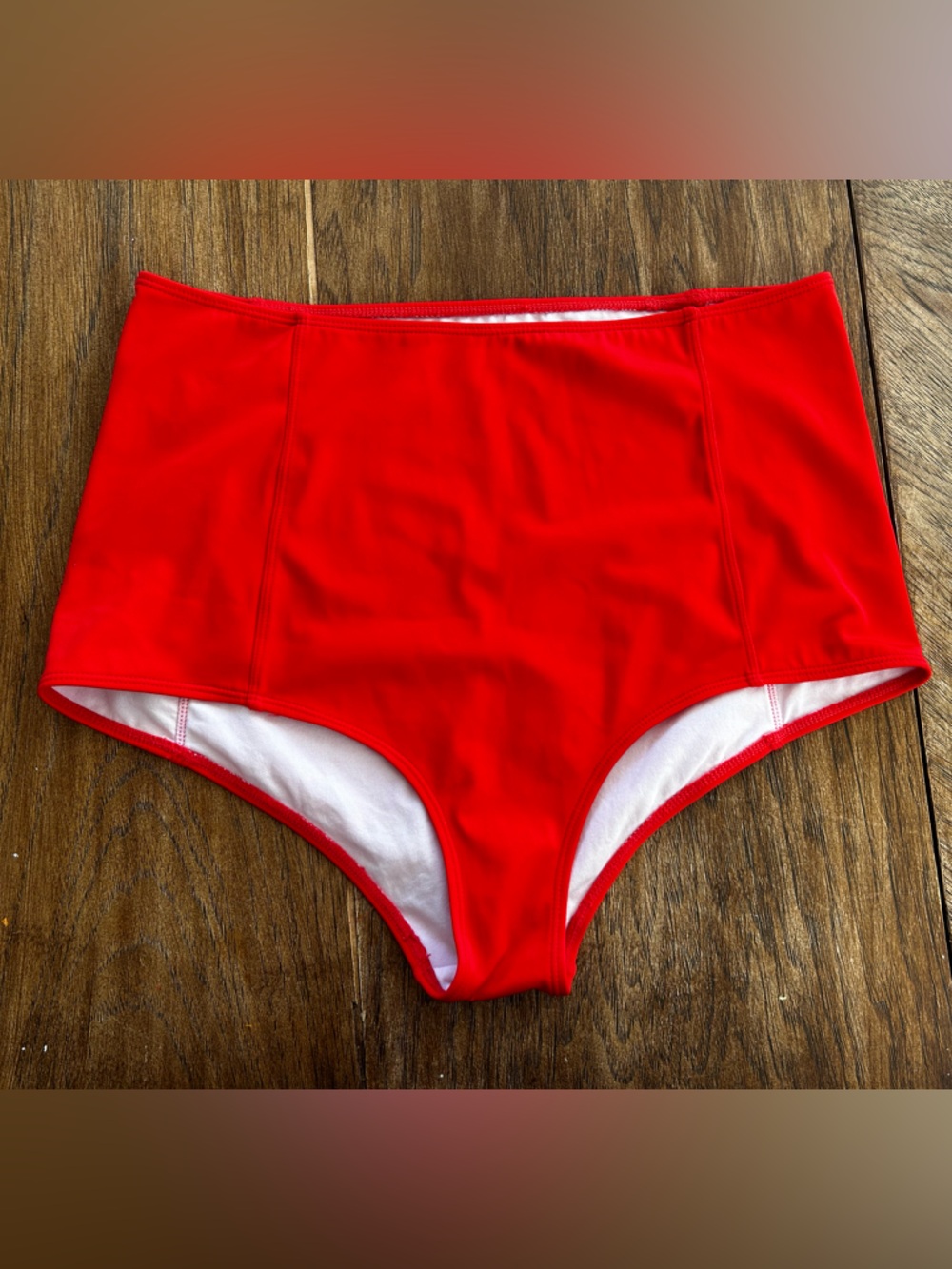 Kortni Jeane High-Waist Bikini Bottoms - Bright Red